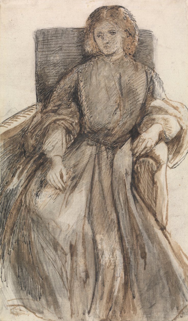 Slečna Elizabeth Siddalová od Dante Gabriel Rossetti