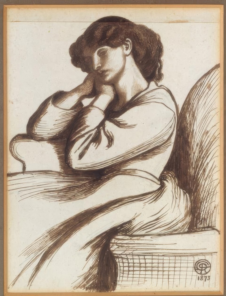 paní William Morrisová od Dante Gabriel Charles Rossetti