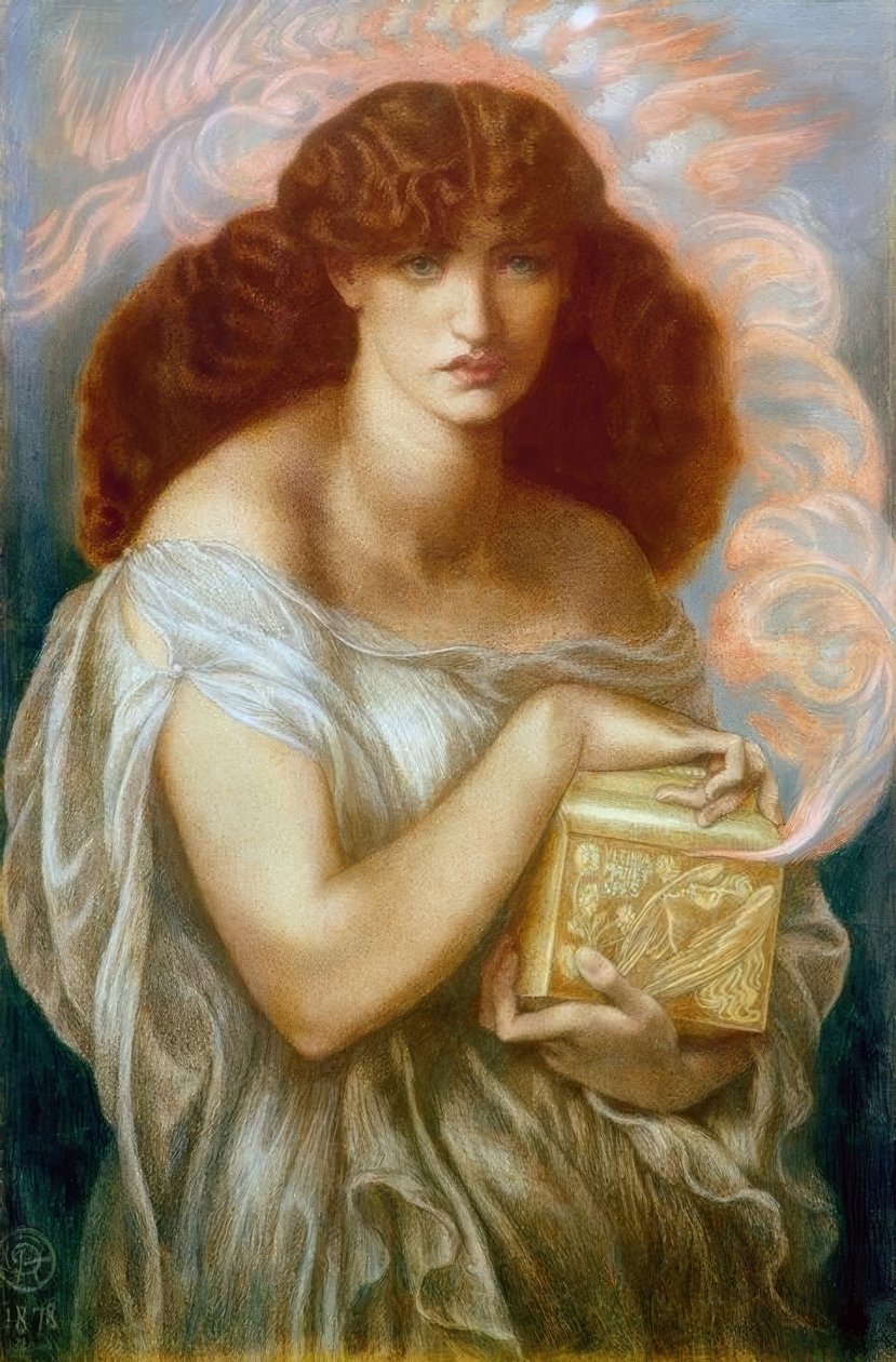 Pandora od Dante Gabriel Charles Rossetti