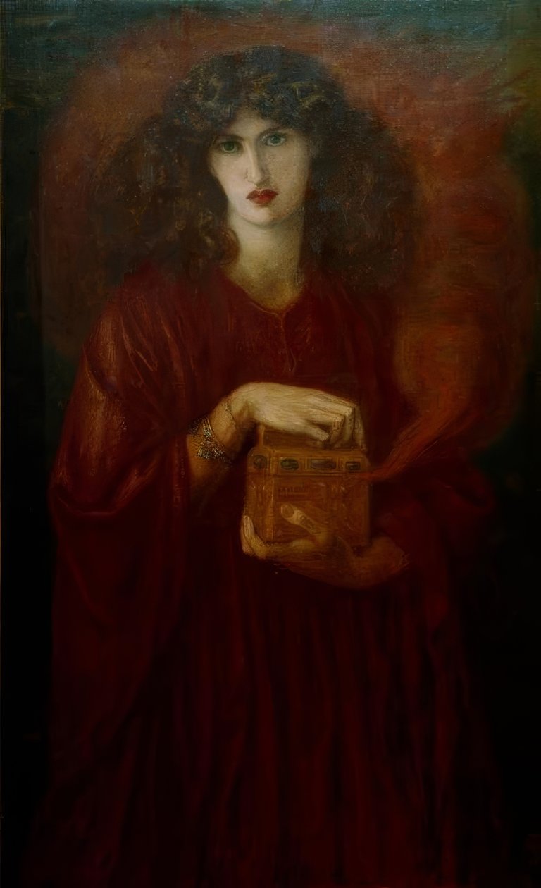 Pandora od Dante Gabriel Charles Rossetti
