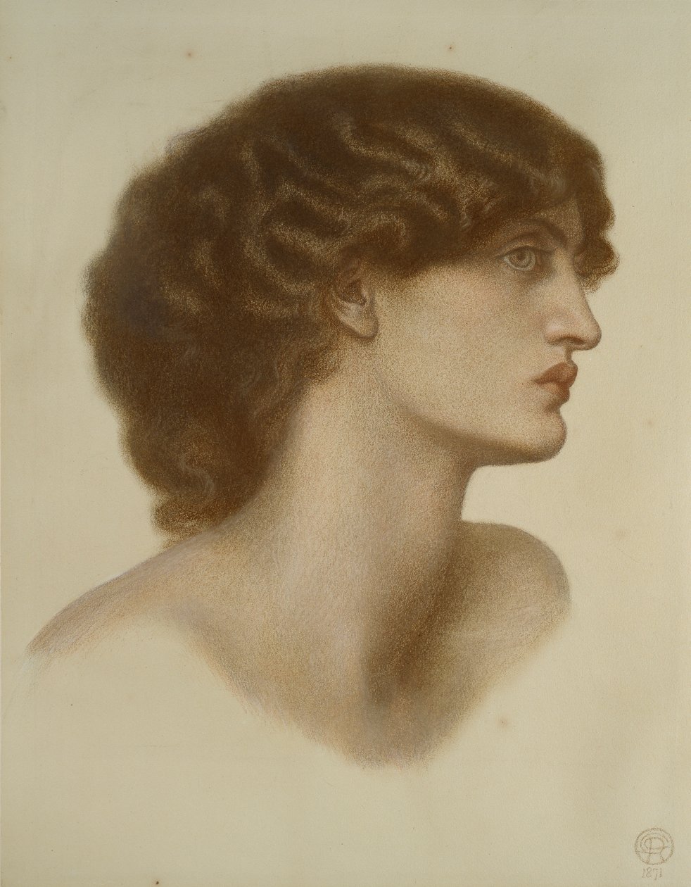 Temná perla, 1871 od Dante Gabriel Rossetti