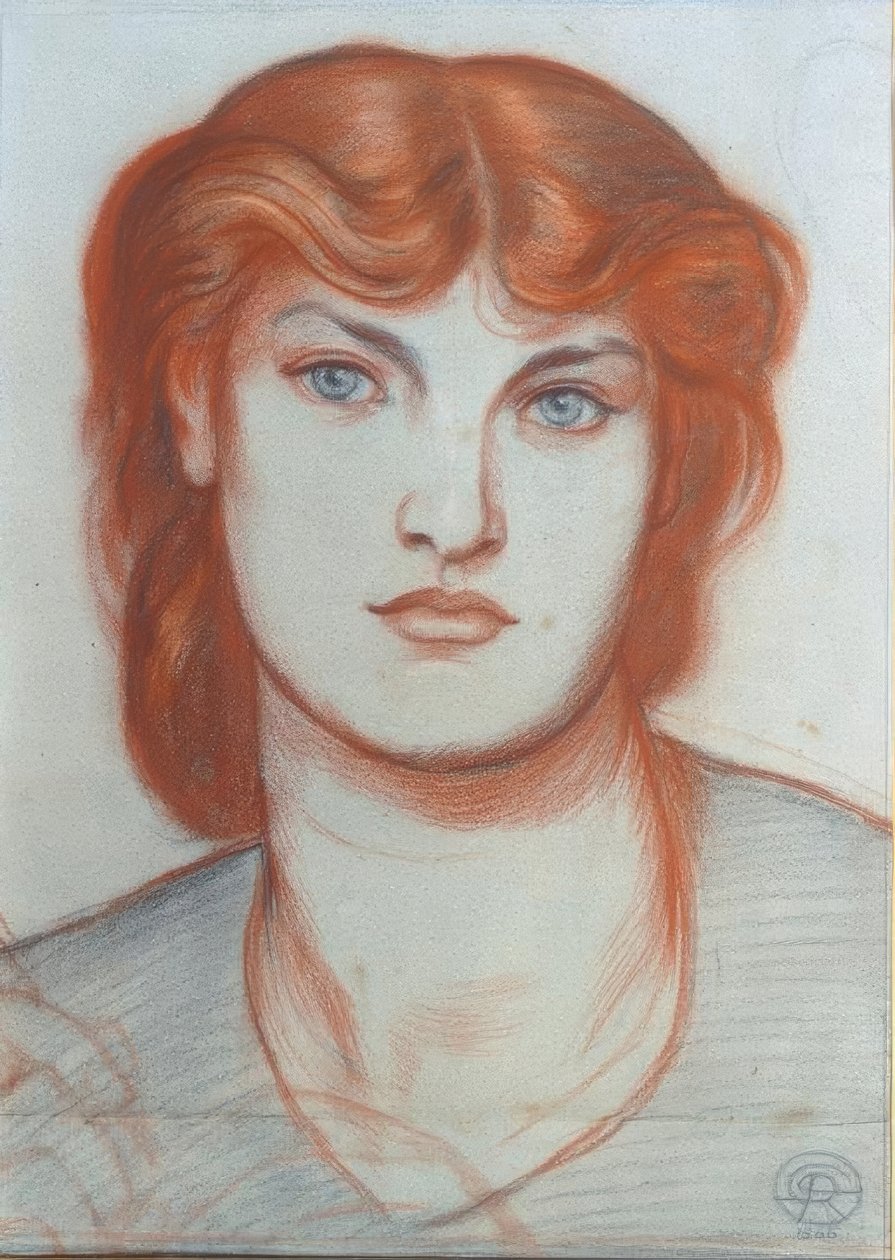 Studie pro královnu srdcí od Dante Gabriel Charles Rossetti