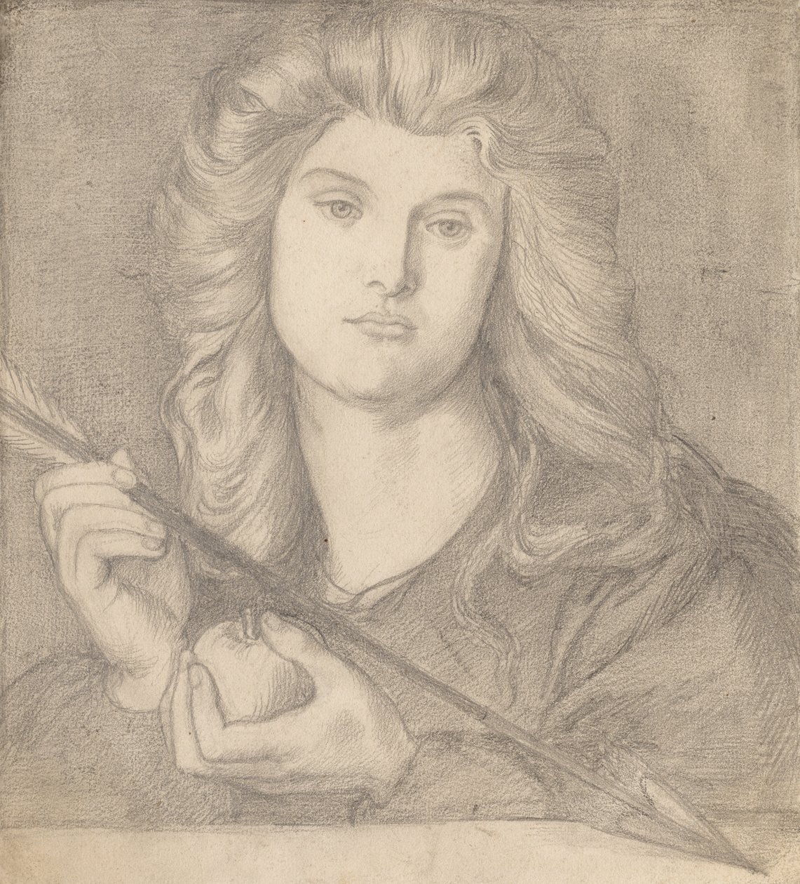 Studie pro "Venus Verticordia" od Dante Gabriel Rossetti