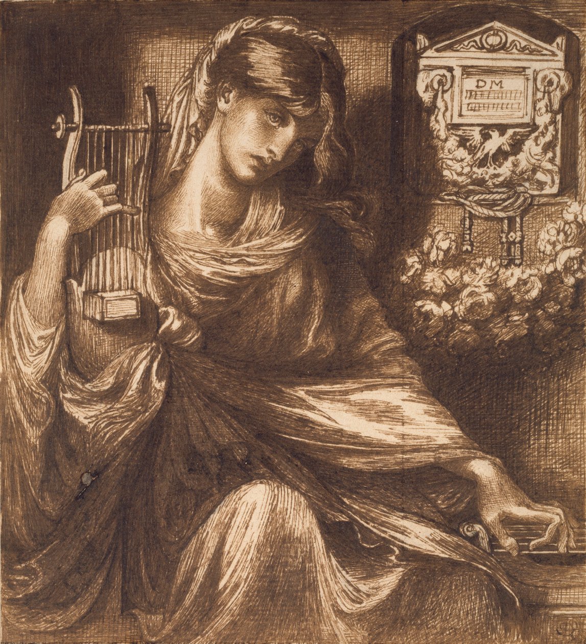 Římská vdova, c1870 od Dante Gabriel Rossetti