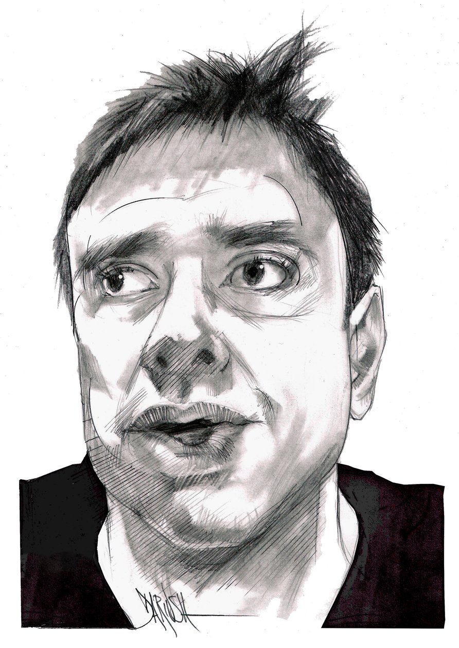 Alessandro Di Battista, 2023 (digitální kresba barevnou tužkou) od Dariush Radpour
