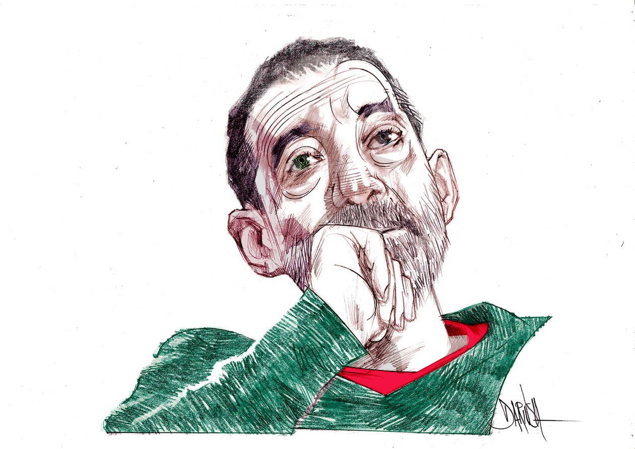 Emanuele Trevi, 2021 (digitální kresba barevnou tužkou) od Dariush Radpour