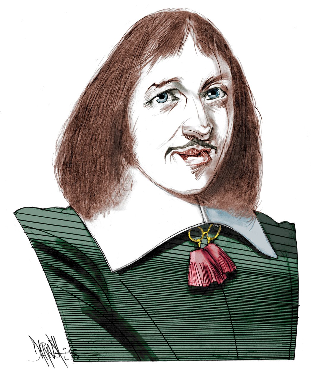 Portrait de Francois Vatel (1631 -1671) (Fritz Karl Watel) od Dariush Radpour