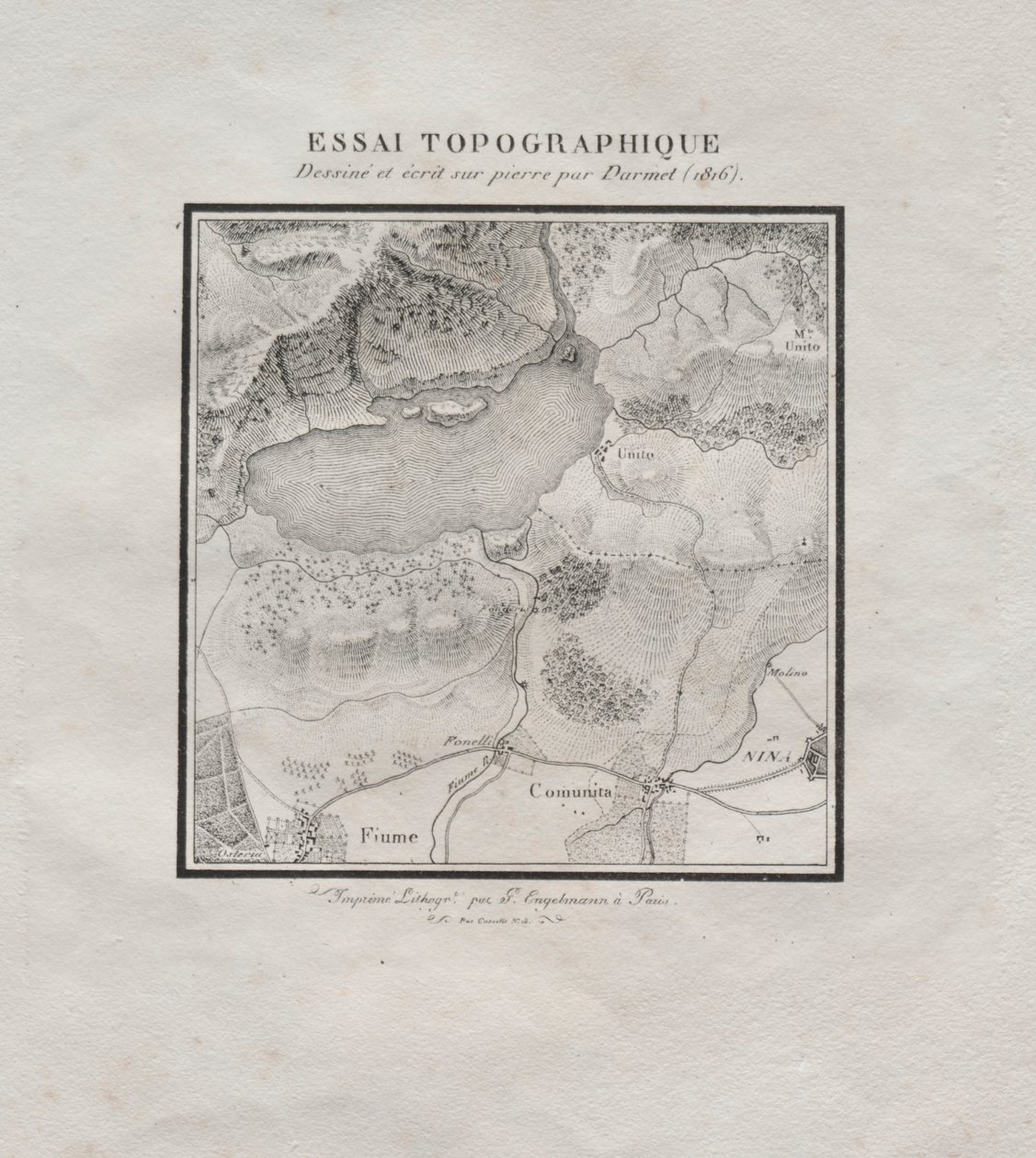 Sbírka litografických esejů: Topografický esej, 1816. od Darmet