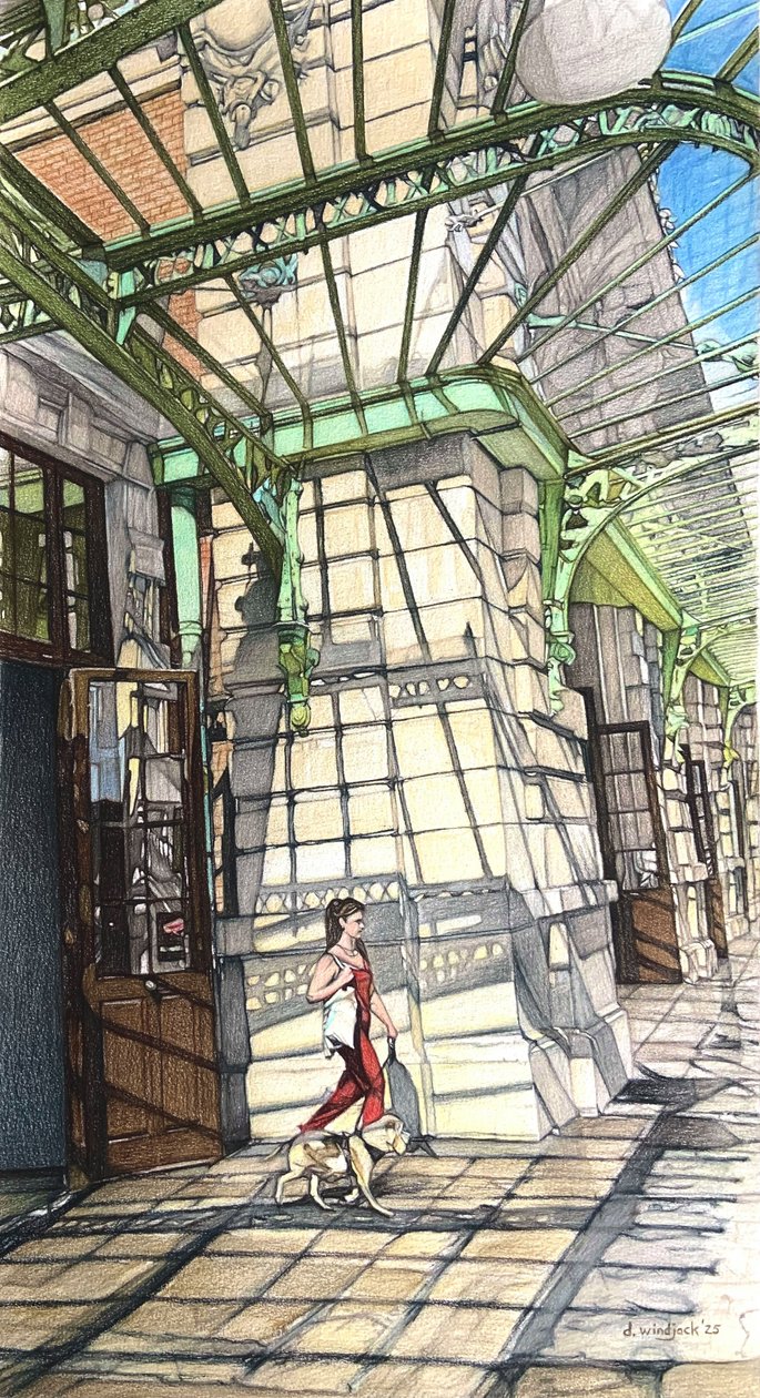 Francouzská riviéra 1, 2025 (tužka na papíře) od Darrell Windjack