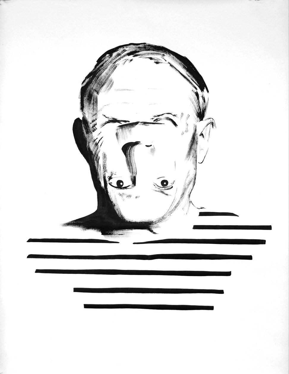 Být Pablem Picassem, 2012 (tuš na papíře) od Darren Coffield