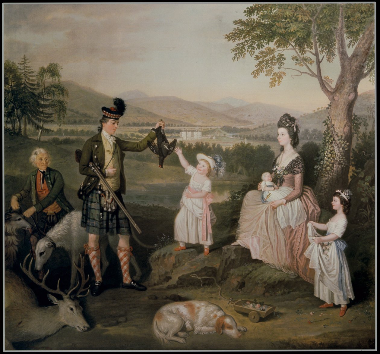 John, 4. vévoda z Athollu a jeho rodina, 1780 od David Allan