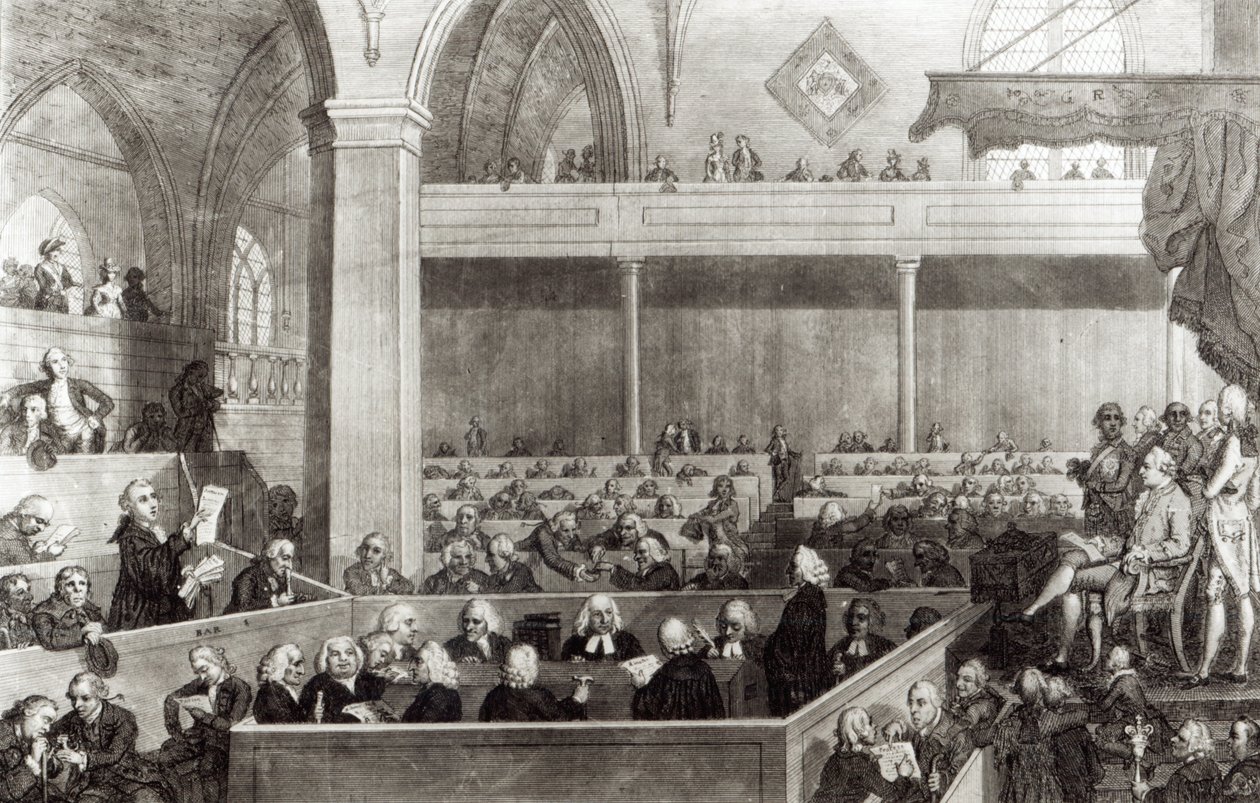 The General Assembly of the Kirk of Scotland, vyryl R. Scott, 1787 od David Allan