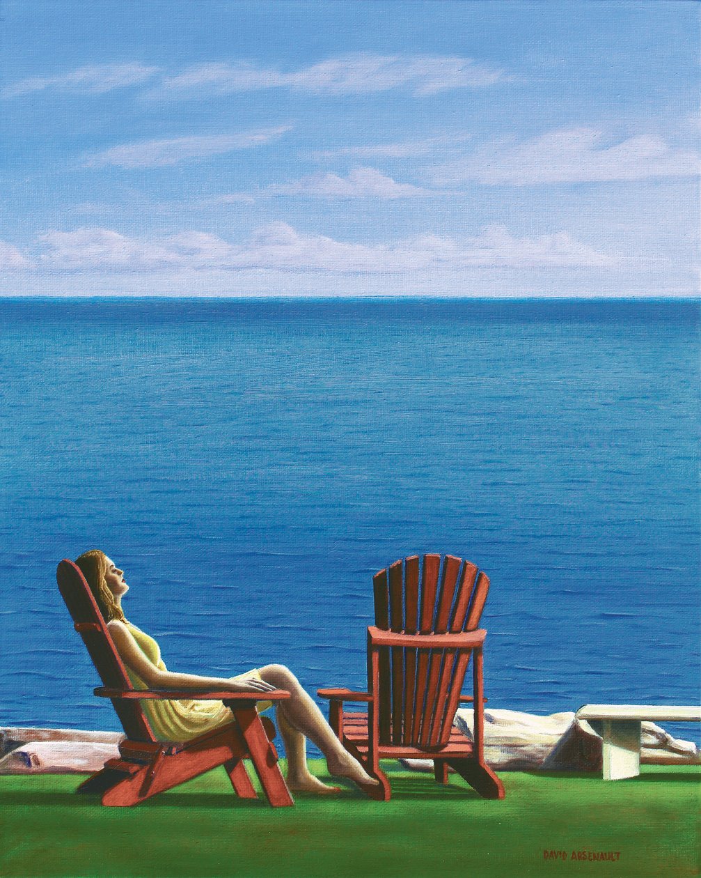 Solitary Refinement, 2014, olej na plátně od David Arsenault