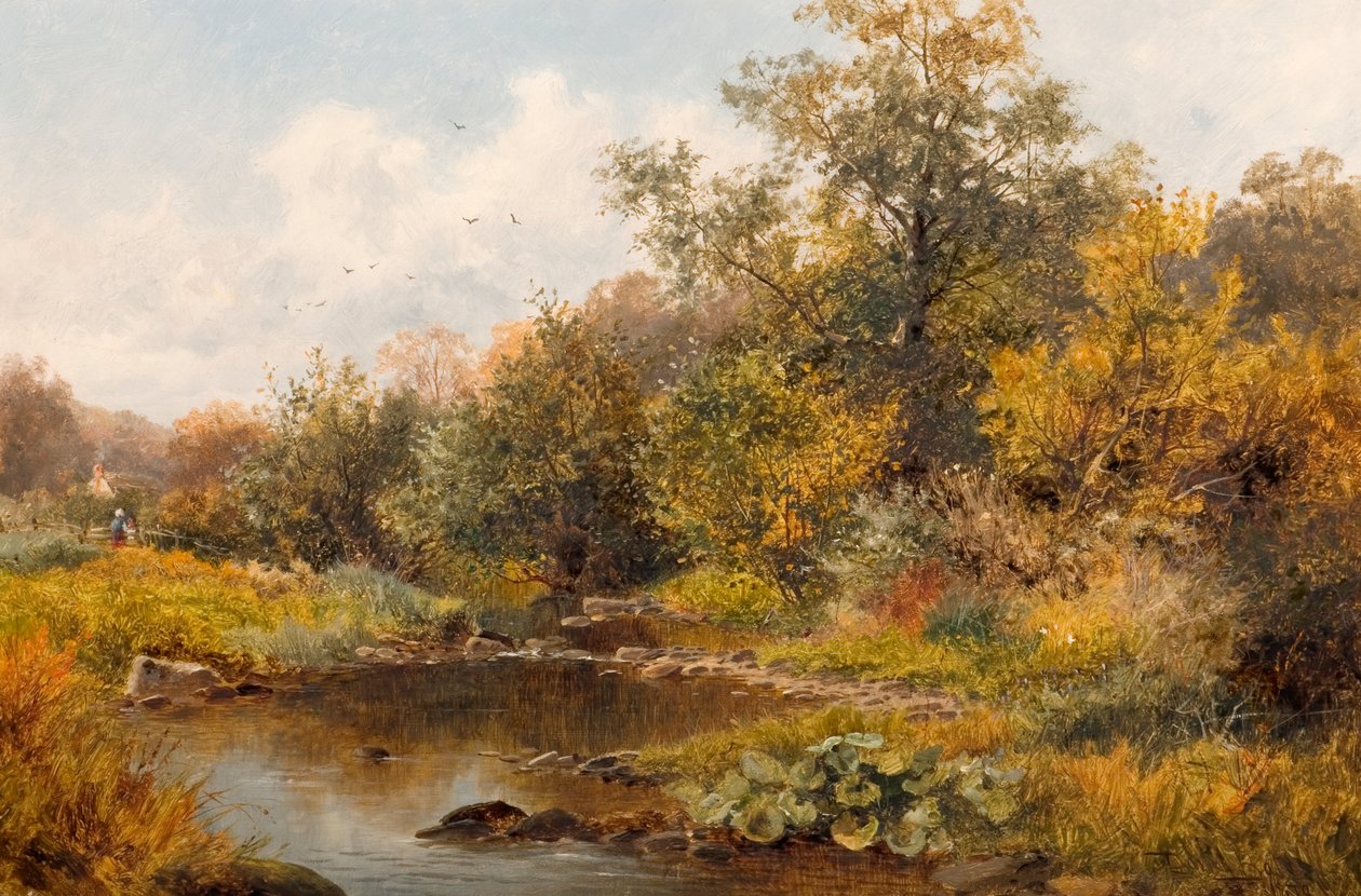 Potok v Old Storridge, Worcestershire, 1879 od David Bates