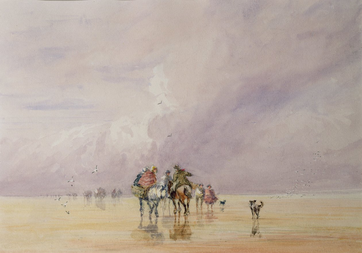 Přejezd Lancaster Sands od David Cox