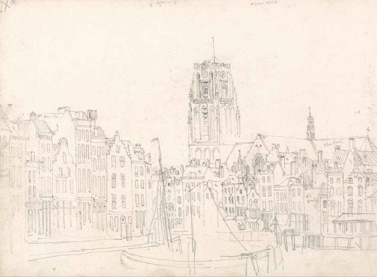 Rotterdam- kostel svatého Vavřince od David Cox