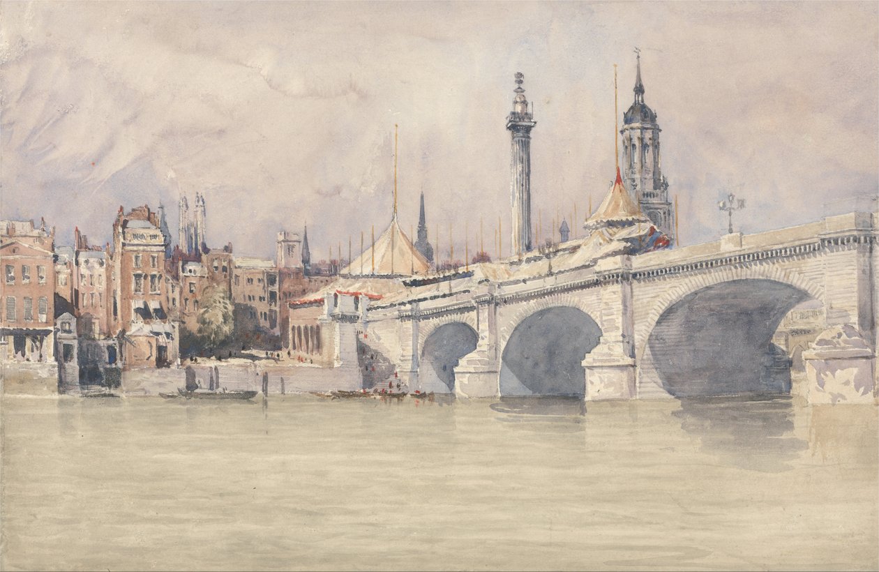 Otevření nového londýnského mostu od David Cox
