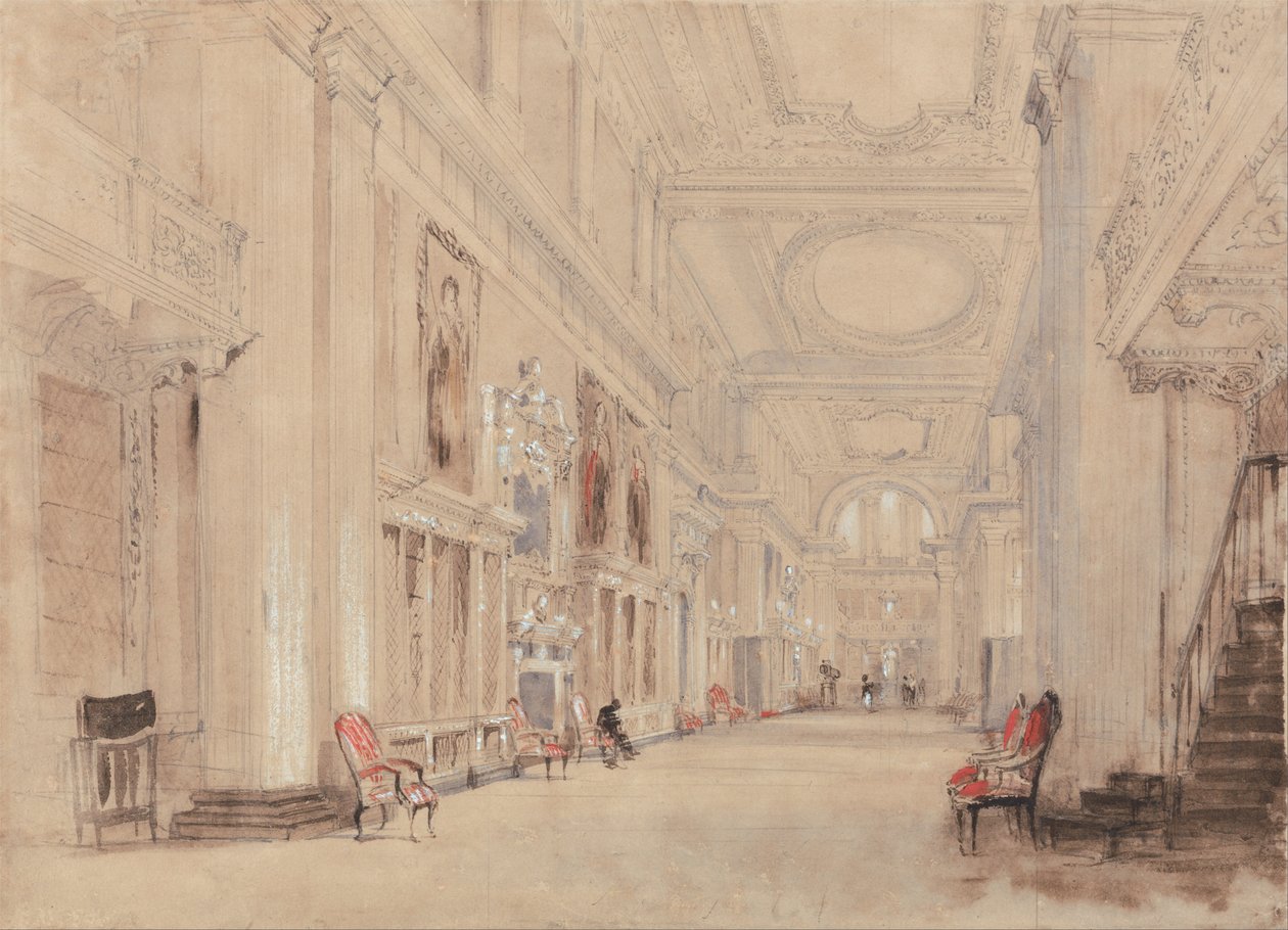 Portrétní galerie, Hardwick Hall, Derbyshire od David Cox