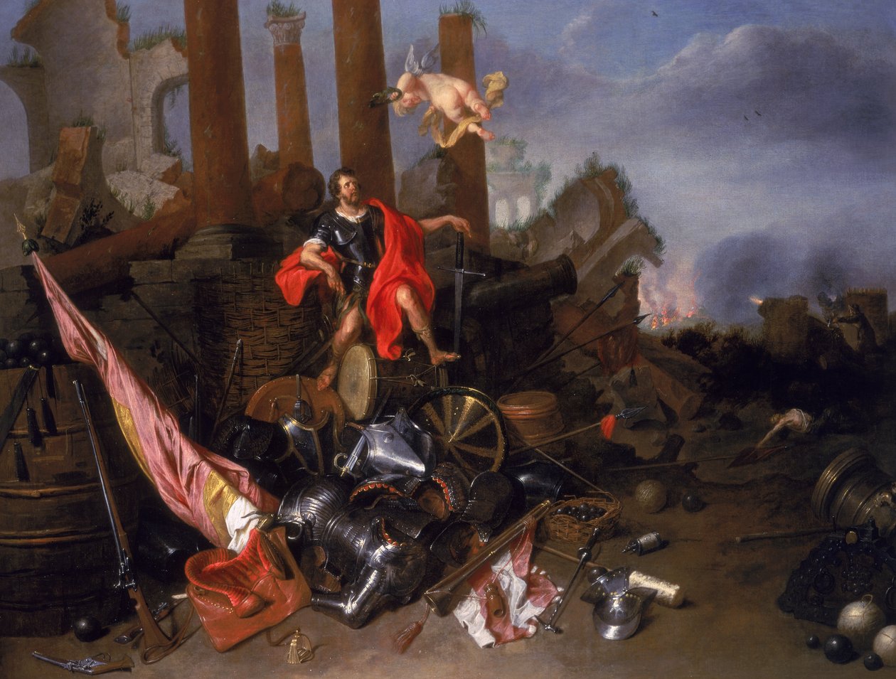 Alegorie války s Vincenzem Gonzagou I. († 1612) od David III Ryckaert