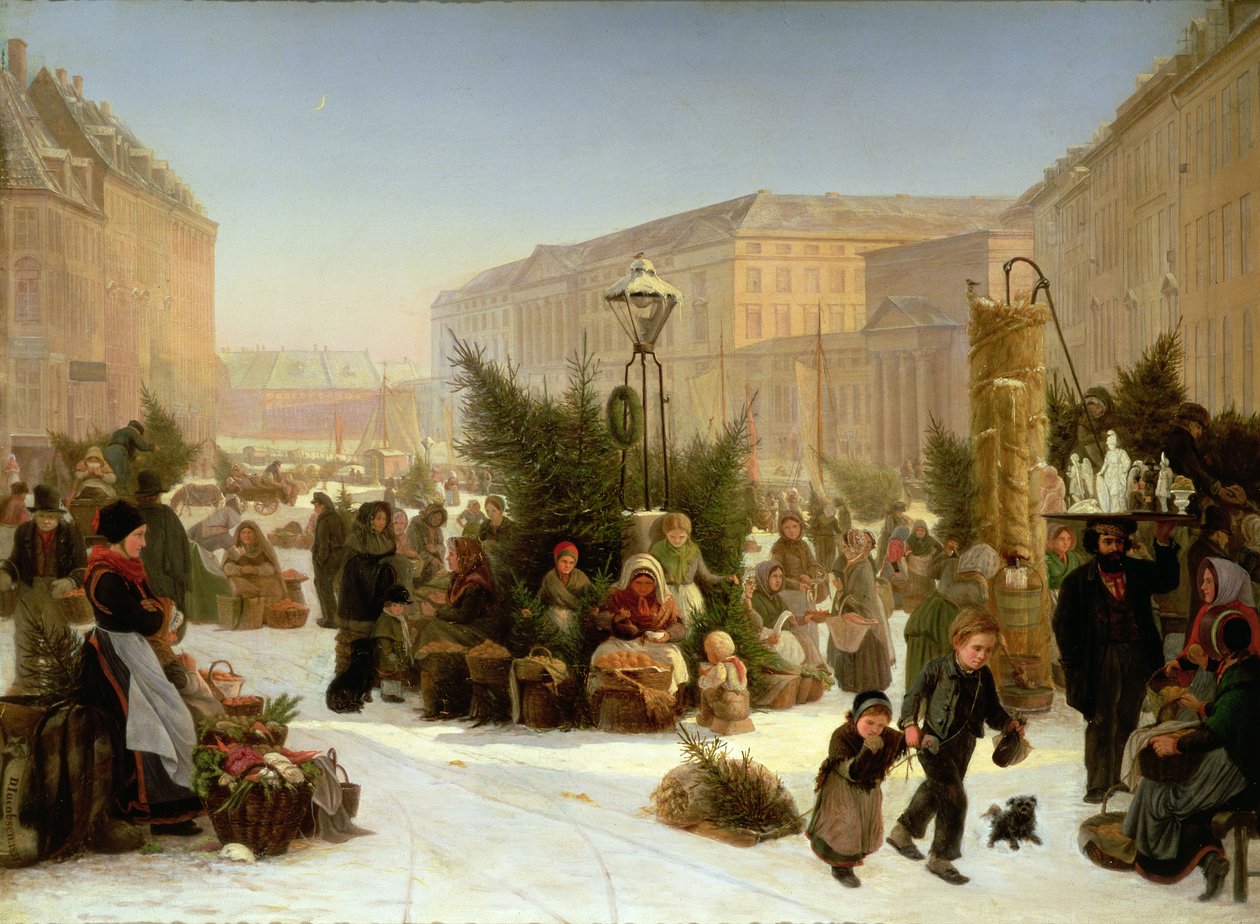 Prodej vánočních stromků, 1853 od David Jacobsen