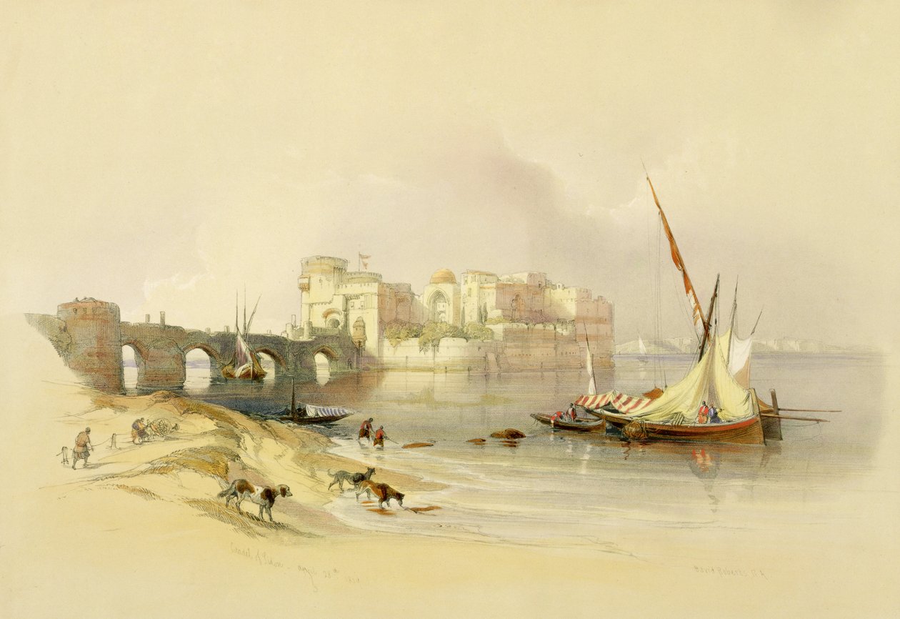 Citadela of Sidon, 28. dubna 1839, deska 76 ze svazku II 