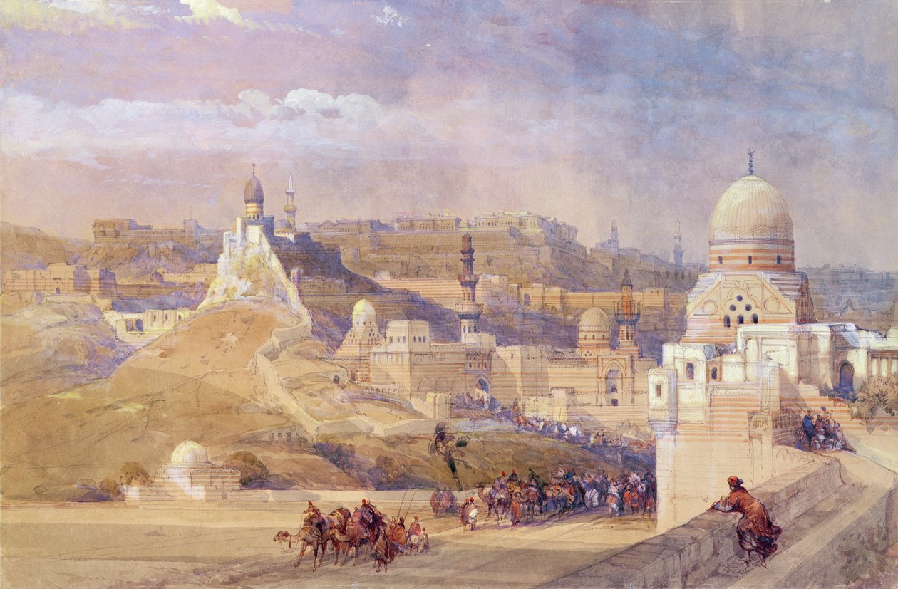 Citadela v Káhiře, rezidence Mehmeta Aliho, 1842-49 od David Roberts