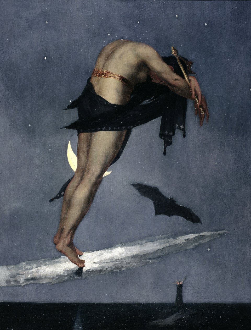 Noc, ze série „Čtyři období dne“, 1833 od David Scott