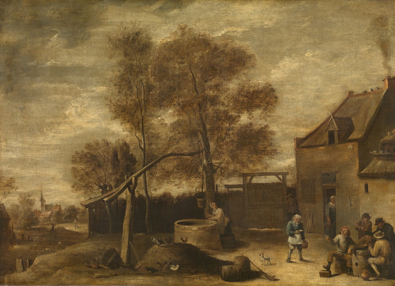 Na dvoře od David Teniers the Younger