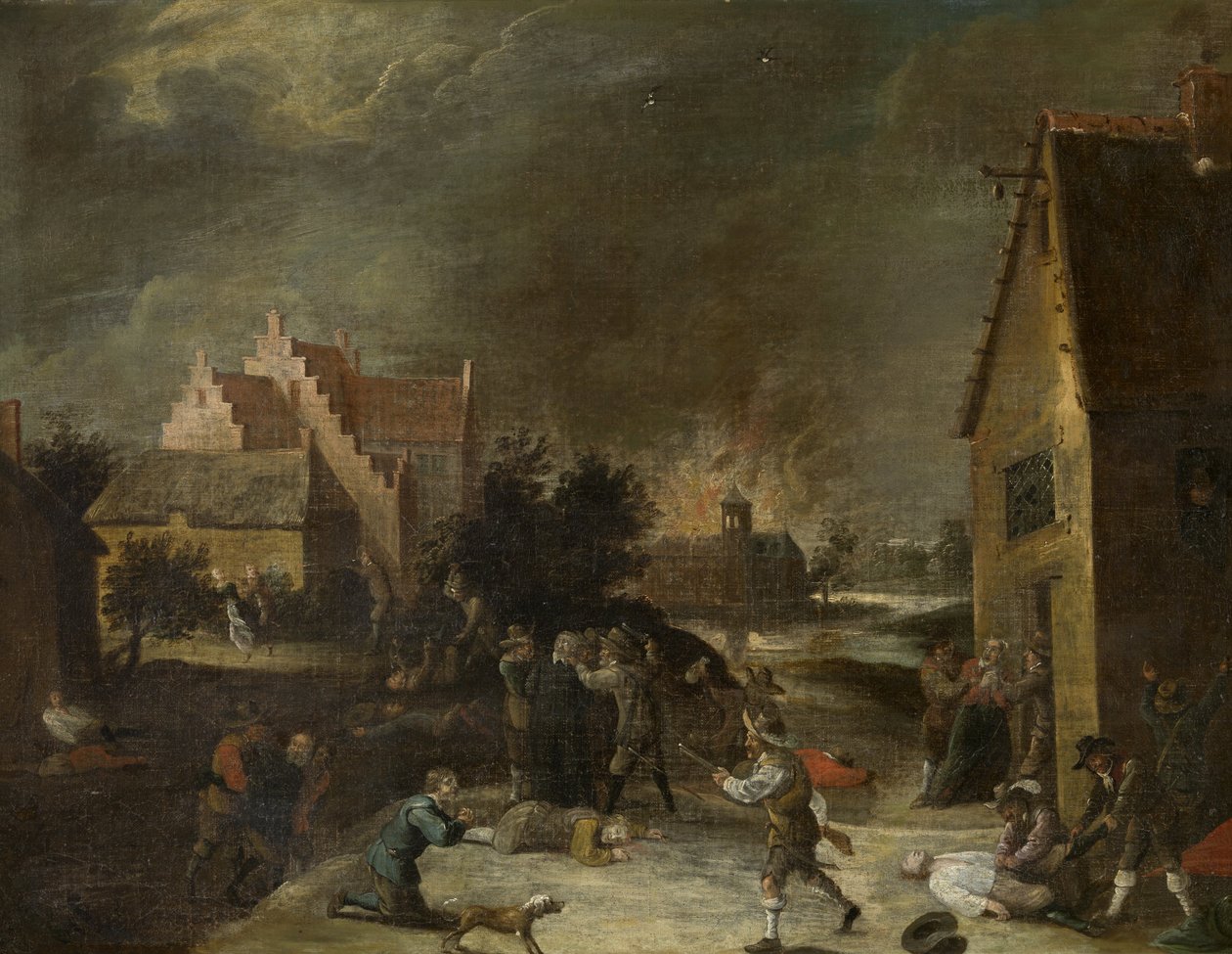 Drancování vesnice od David Teniers the Younger