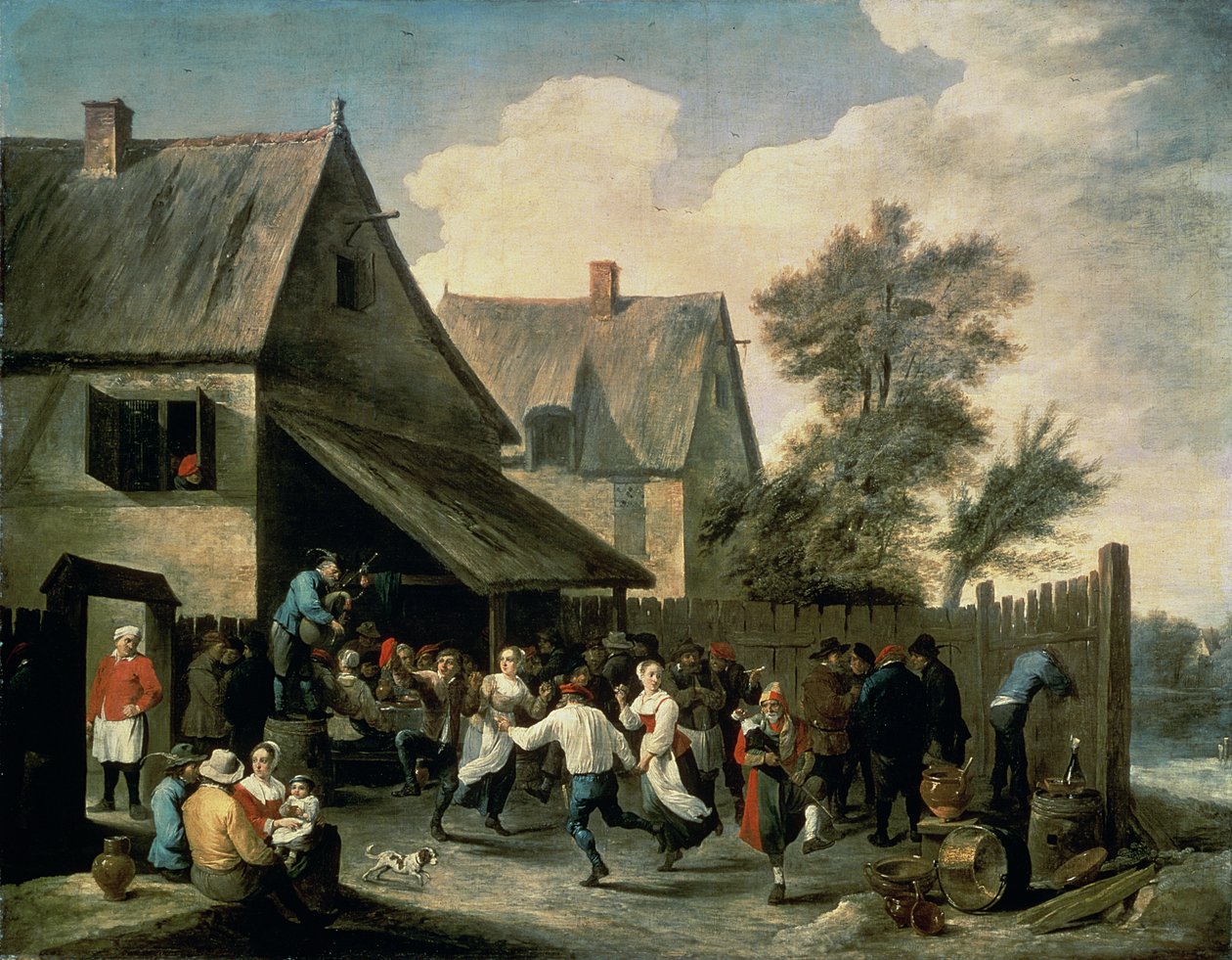 Country Tanec od David Teniers the Younger