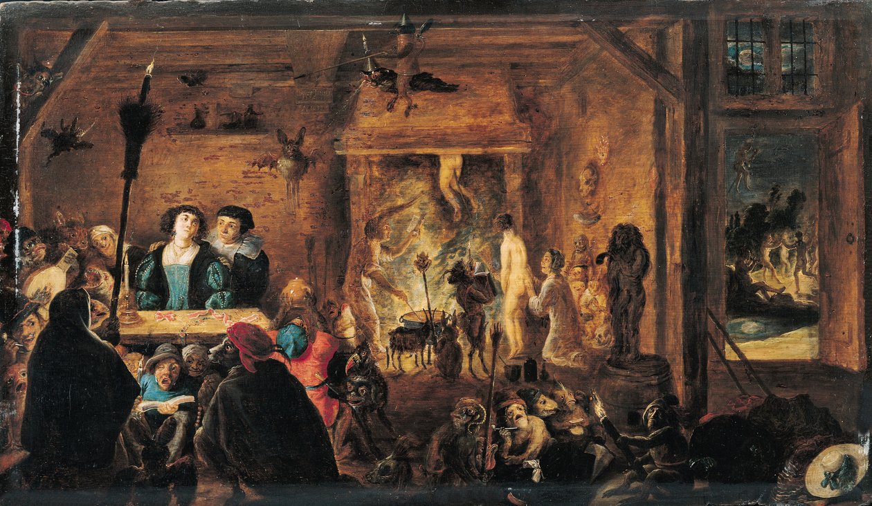 Scene of Sorcery, 1633 od David Teniers the Younger