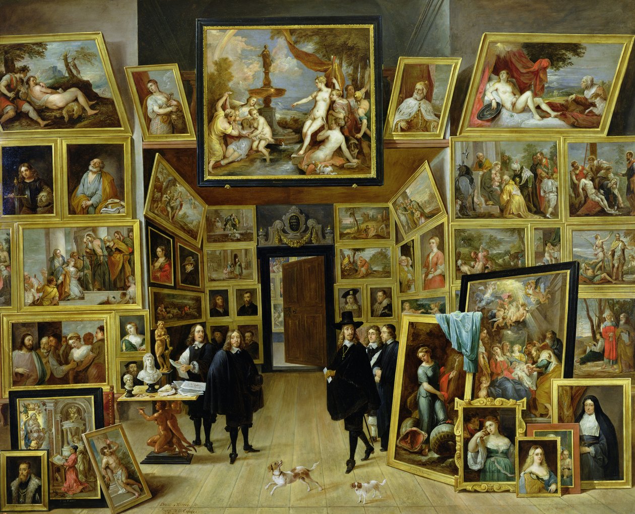 Arcivévoda Leopold Wilhelm (1614-61) ve své obrazárně, kolem roku 1647 (olej na mědi) od David Teniers the Younger