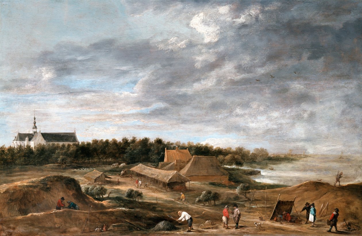 Cihláři poblíž Hemiksem od David Teniers the Younger