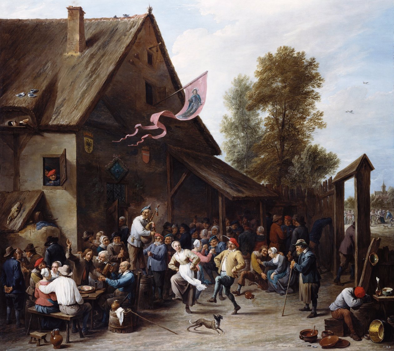 Lunapark na den svatého Georgese od David Teniers the Younger