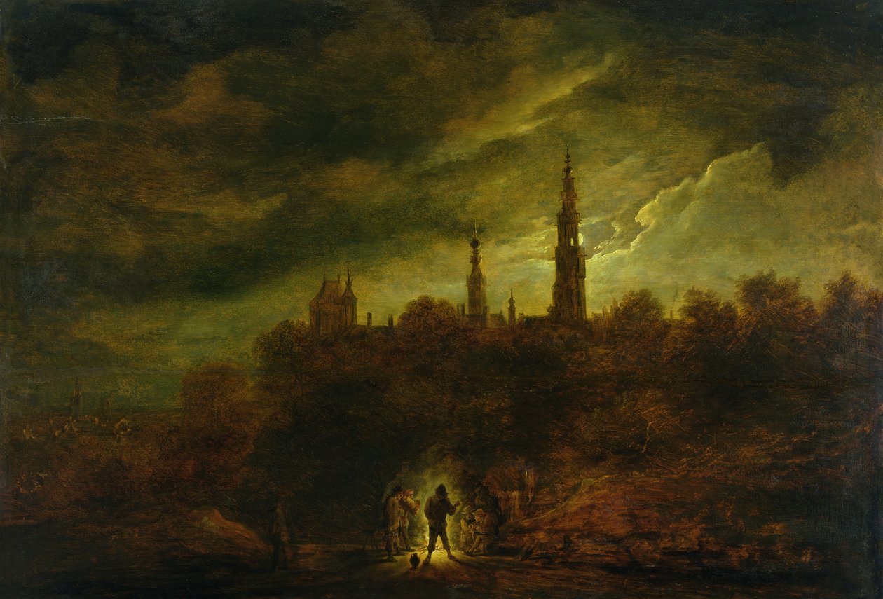 Měsíční krajina od David Teniers the Younger