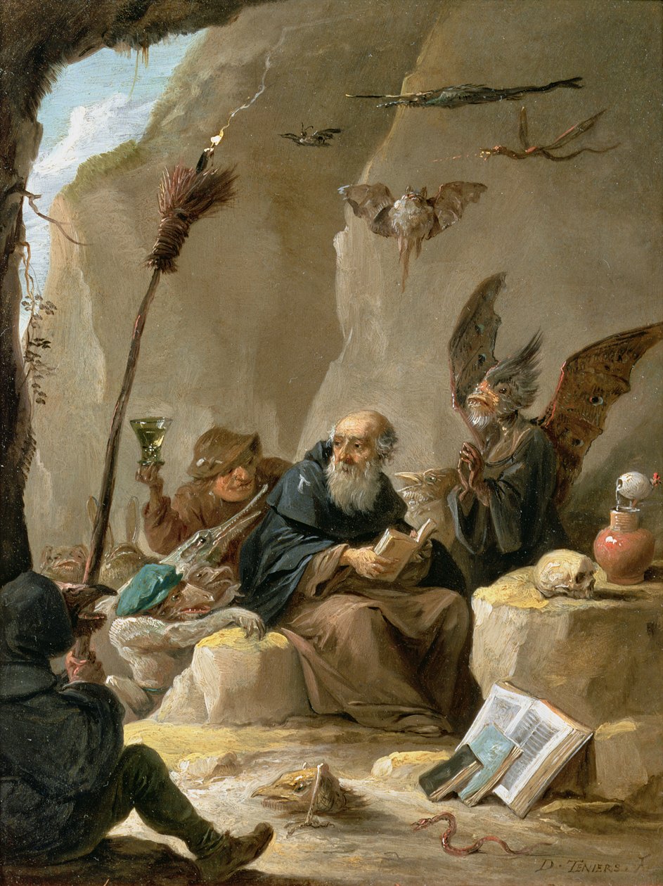 Pokušení svatého Antonína od David Teniers the Younger