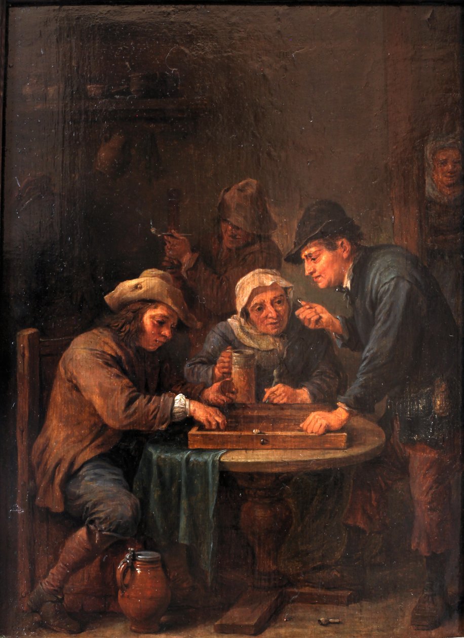 Hráči Trictrac od David Teniers the Younger