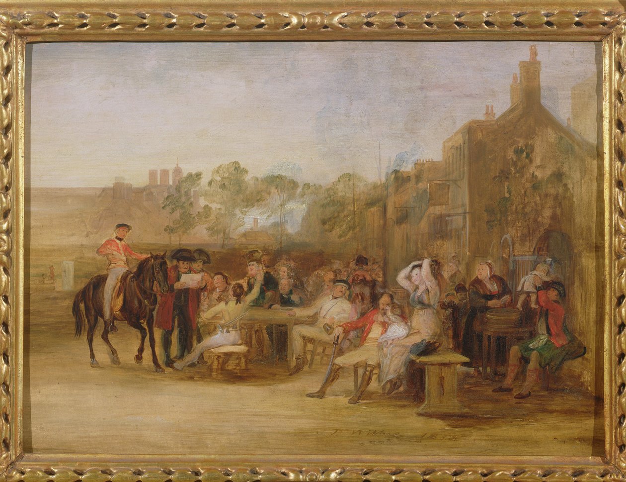 Studie pro „Chelsea Pensioners Reading the Waterloo Dispatch“, 1822 (viz 10331) od David Wilkie