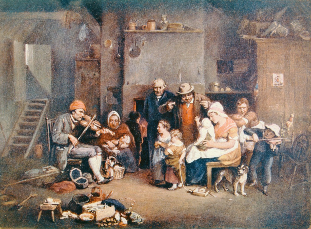 Slepý houslista, ilustrace z 