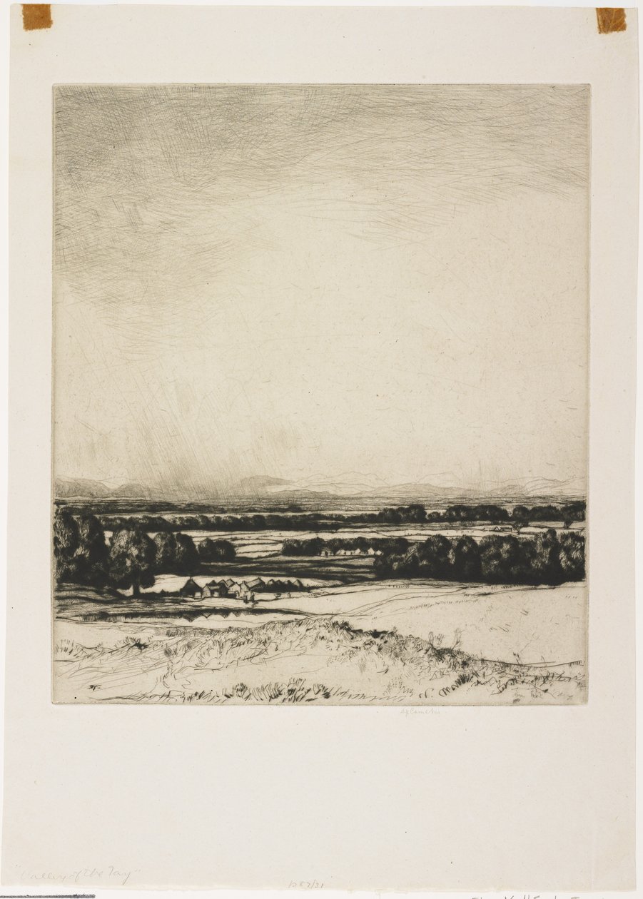 Vallée du Tay (Údolí Tay), 1931 od David Young Cameron
