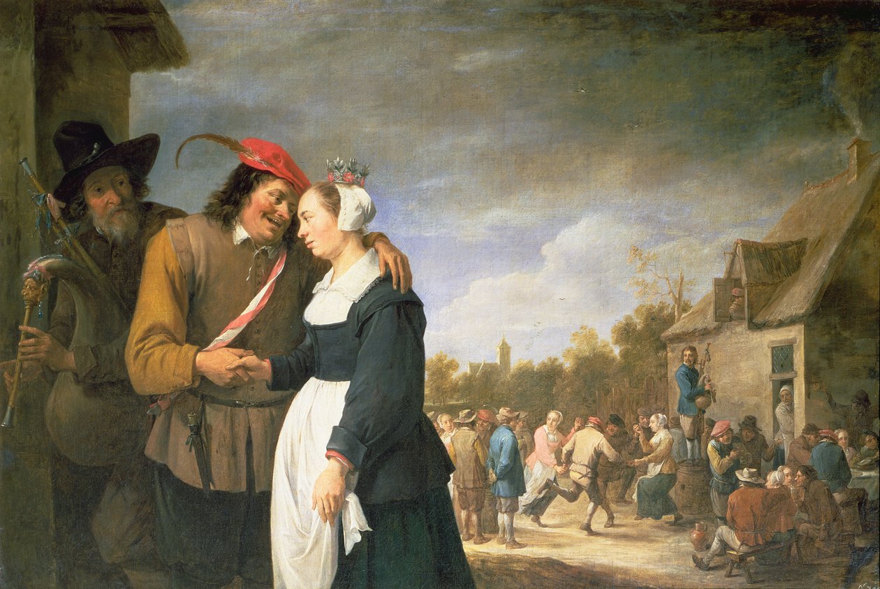 Selská svatba, 1648 od David Teniers the Younger