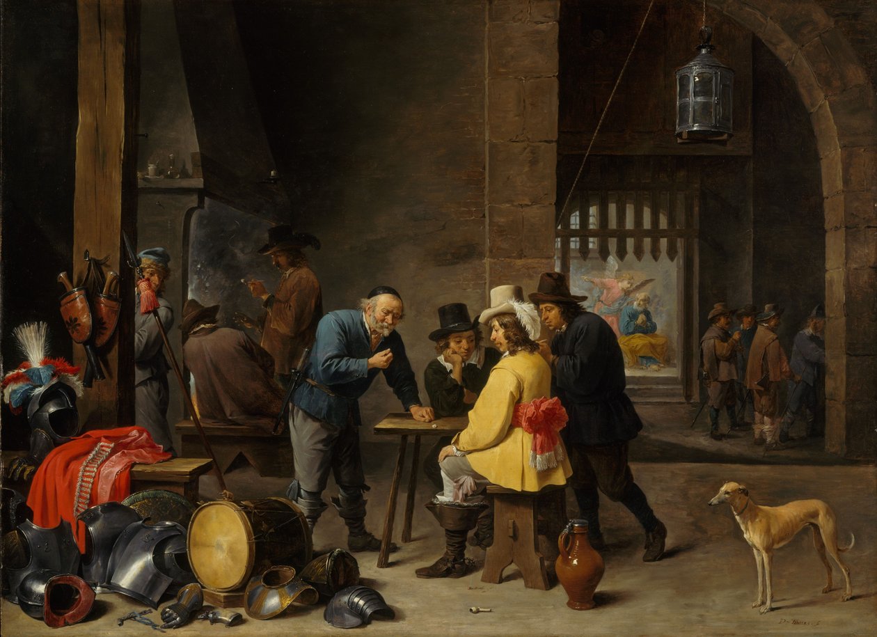 Strážnice s vysvobozením svatého Petra, c.1645-47 od David Teniers the Younger