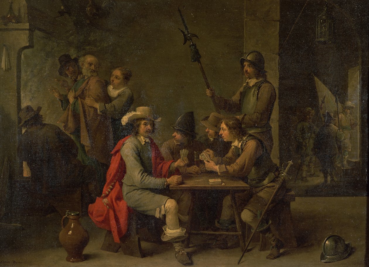Zapření svatého Petra, 1646 od David Teniers the Younger