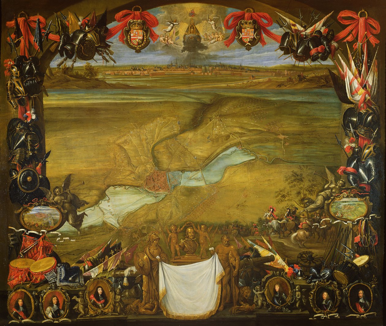 Město Valenciennes, obležené Francouzi, je zachráněno Donem Juanem Rakouským, 16. září 1656 od David Teniers the Younger