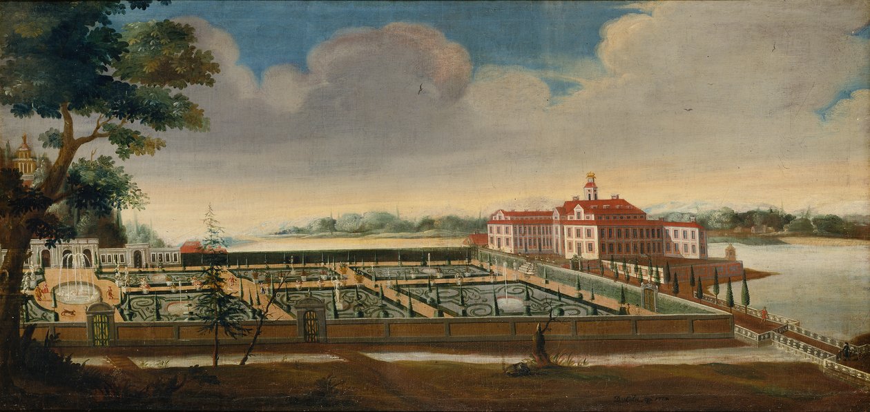 Pohled na palác Ulriksdal z jihu, 1732 od David von Coln