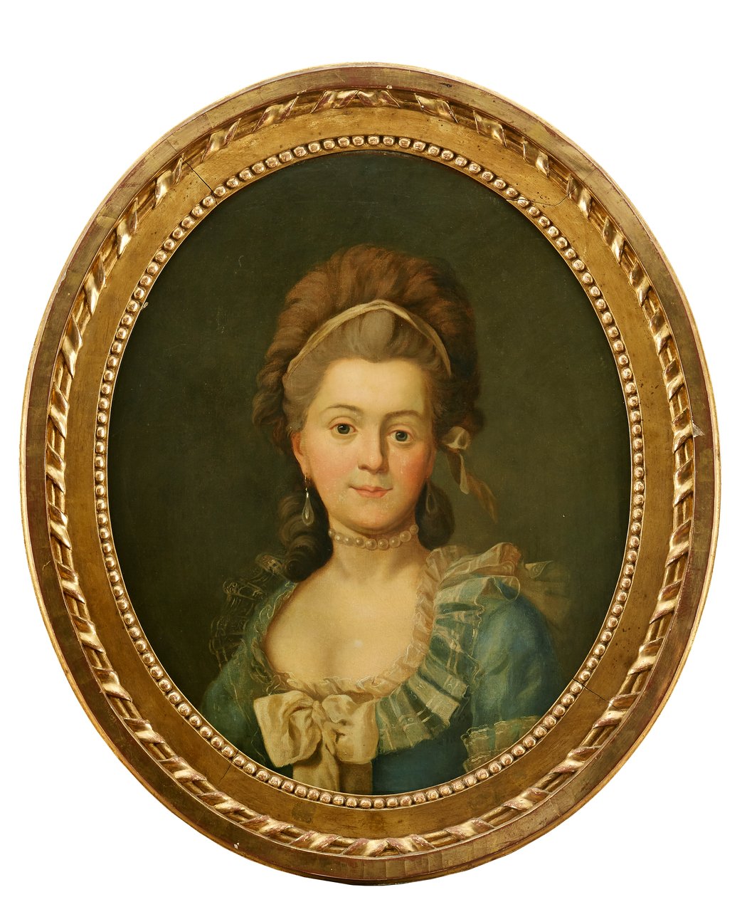 Portrét neznámé ženy v národním kroji, vylíčený kolem roku 1780 od David von Kraffts