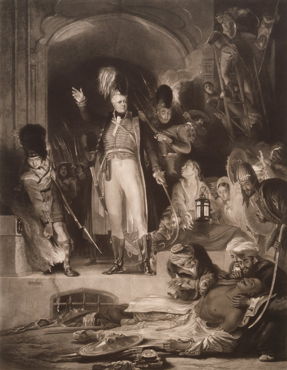 Sir David Baird objevil tělo Tipu Sultana od David (after) Wilkie
