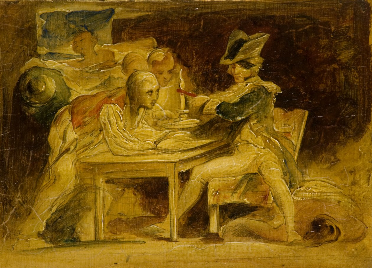 Nelson Sealing odešle z Kodaně, kolem roku 1835 (olej na panelu) od David (attr.) Wilkie