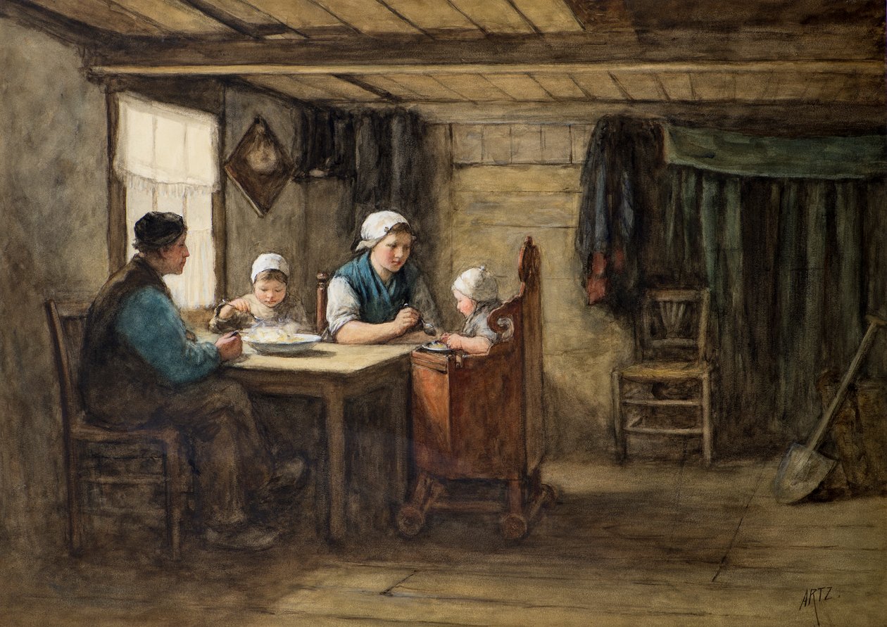 Polední jídlo od David Adolph Constant Artz