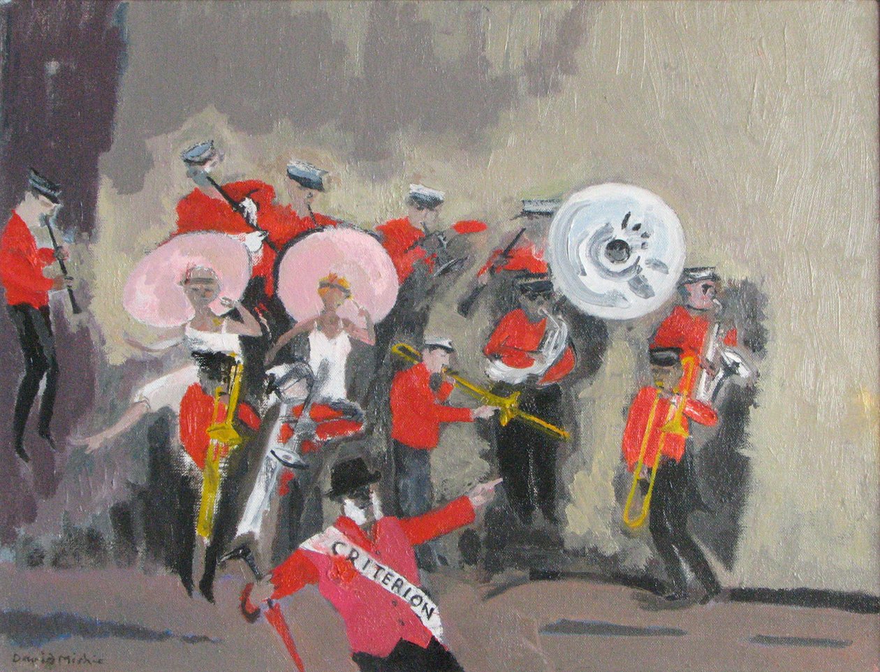 Jazz Band, 2008 (olej na plátně) od David Alan Redpath Michie